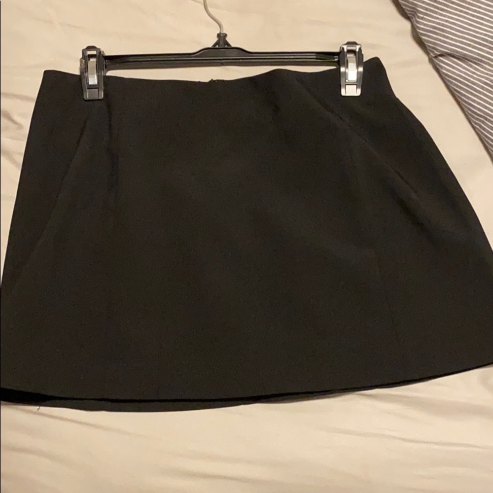 Black mini skirt